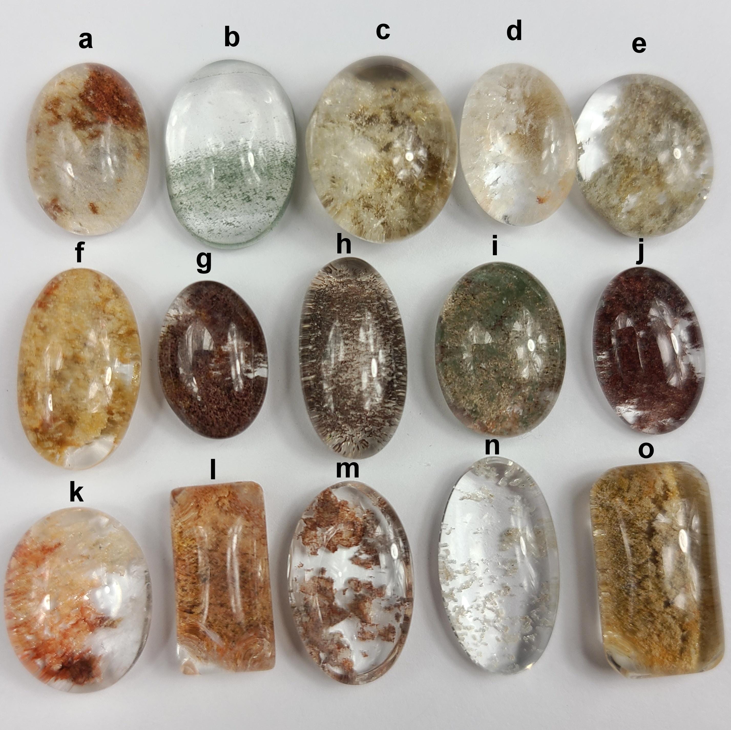 Scenic Lodolite Quartz Cabochon: Garden Inclusion Gemstone