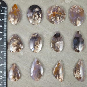 Purple Chalcedony Cabochon: Sage Agate Gemstone for Jewelry Making, Choose Your Cabochon (35-40mm)