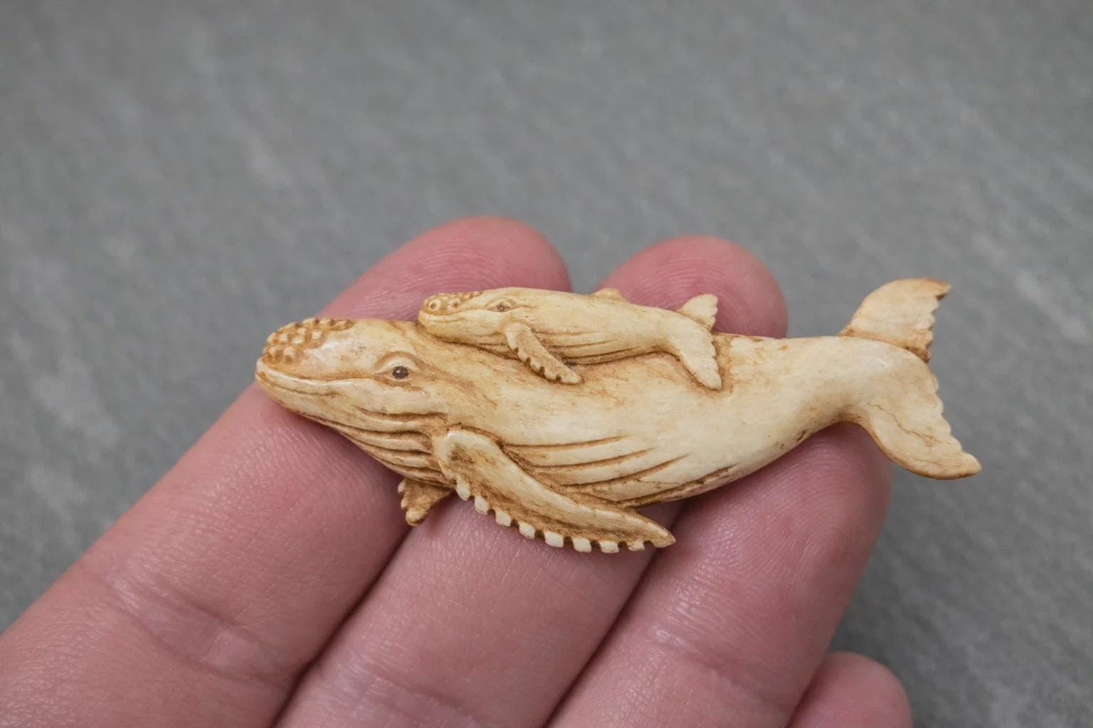 Scrimshaw whale - Etsy 日本