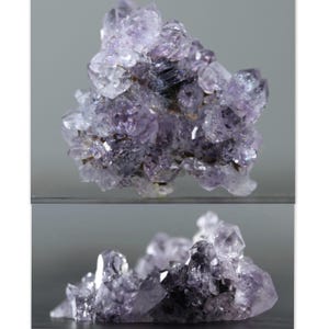 Amethyst Cluster • Polished Crystal Tips • Violet Druzy Formation • 40×34 mm