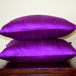Eggplant Color Throw Pillow 18x18 Etsy