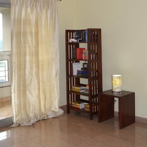 Ivory Colored Silk Drapes in Rich Raw Silk / Dupioni Silk/ Natural Silk image 5