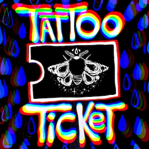 Tattoo Ticket - tattoo permission tats ink mothlagoon art cute drawing artist tattoo design art illustration tat tatted