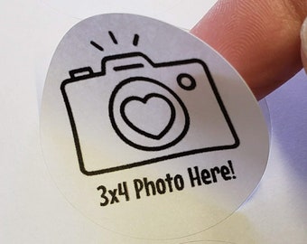 DIGITAL DOWNLOAD!!! 3x4 Photo Here Stickers PDF