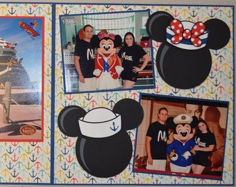 39) Disney Our Dream Cruise 2-Page 12x12 Scrapbook Page KIT Mickey Minnie