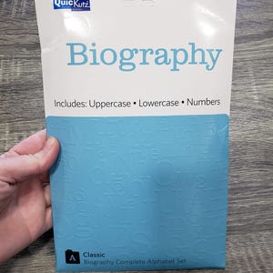 ABC-stansset Biografie Klassiek QuicKutz Licht GEBRUIKT in originele verpakking Zeldzaam Niet meer leverbaar