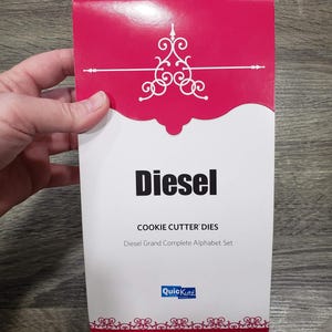 Juego de troqueles ABC Diesel QuicKutz NUEVO SELLADO en embalaje original Raro Descontinuado