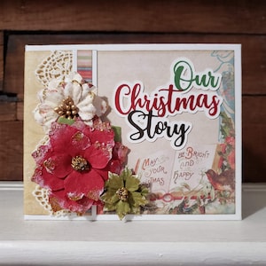 Álbum de recortes navideño de 4x5, KIT de vacaciones vintage