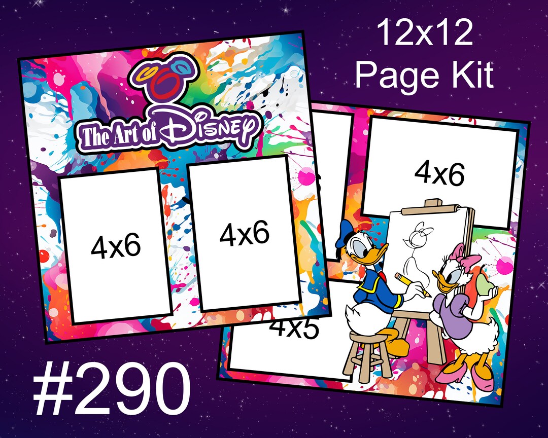 290 the Art of Disney Layout 2-page 12x12 Scrapbook Page Kit - Etsy