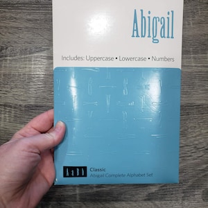 ABC-stansset Abigail Classic QuicKutz NIEUW in originele verpakking Zeldzaam Stopgezet