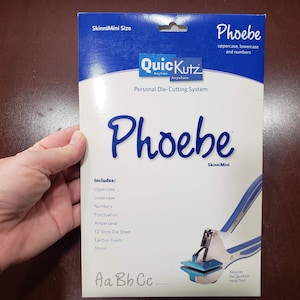ABC Die Set Phoebe SkinniMini QuicKutz Slightly USED in Original Packaging Rare Discontinued