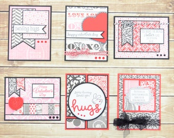 CARD KIT Valentine Card KIT 6 Cards