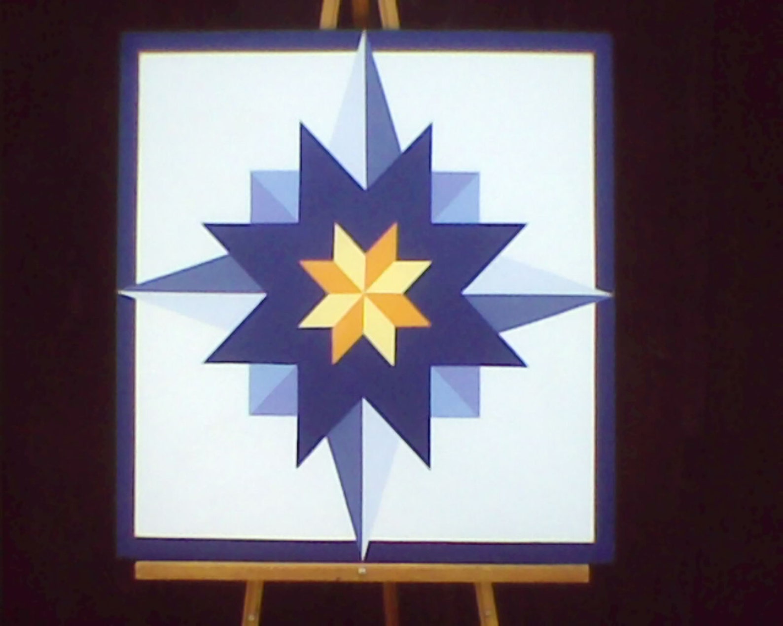 2' x 2' Barn Quilt Star pattern | Etsy