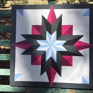 Star Barn Quilt, 4 Sizes Available, Free Shipping