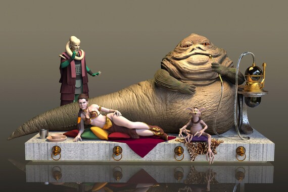 Star Wars Jabba Stl Jabba Diorama Modelo 3d Archivo Stl Etsy