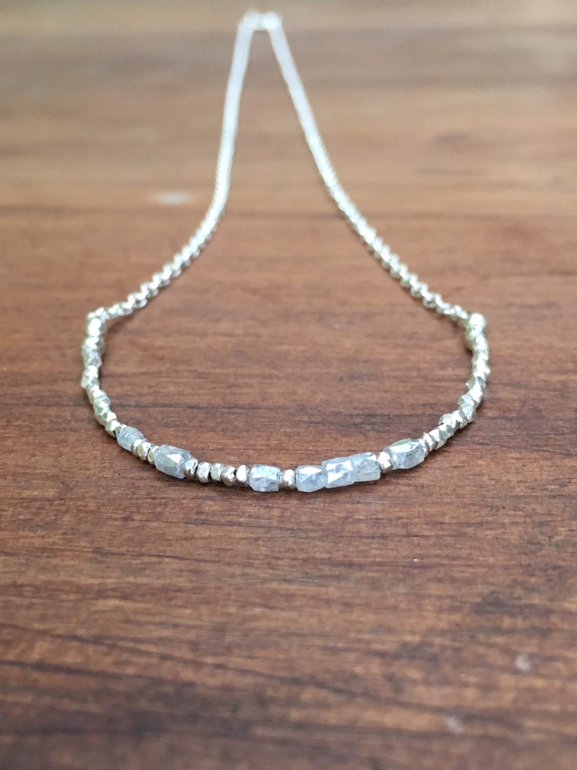 Custom Morse Code Diamond Necklace Diamond and Karen Hill Etsy