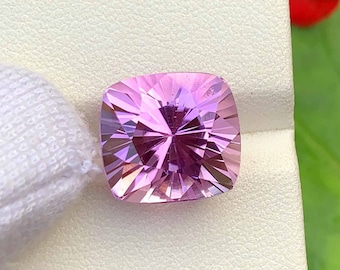 Deep Pink Natural Kunzite Spodumene Loose Gemstone Fancy Blader Cut - 14.20 Carats