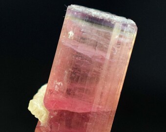 16.90 Carats Terminated Tri-Color Natural Afghan Paproke Tourmaline Crystal