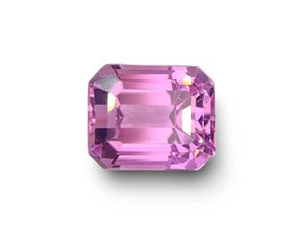 Cotton Candy Pink Kunzite Gemstone: Emerald Cut, 5.65 CT
