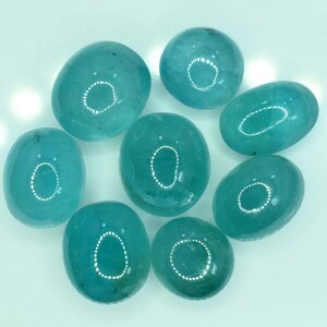 27 carats Natural Highly Polished Juicy Grandidierite Cabochons Lot From Madagascar - 8 pieces