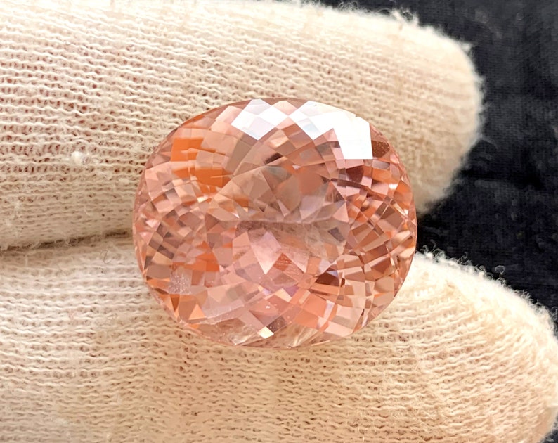 Natural Peach Color Kunzite Gemstone from Afghanistan ~ 35.55 Carats