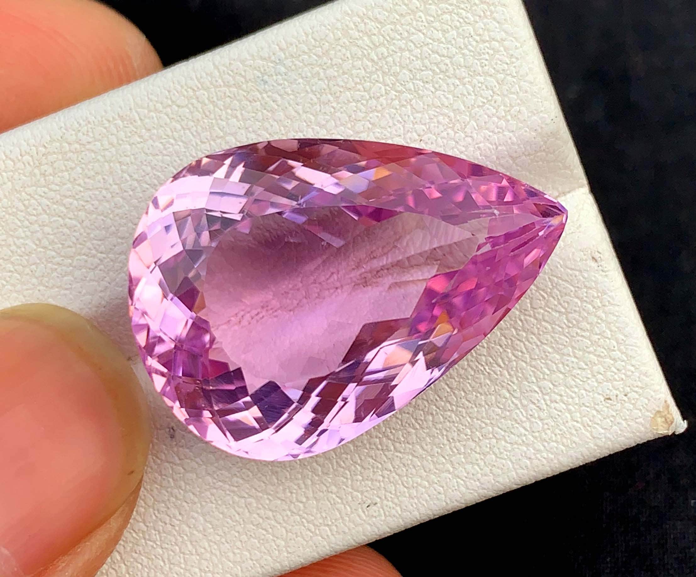 Natural Deep Pink Kunzite Spodumene Loose Gemstone Eye Clean