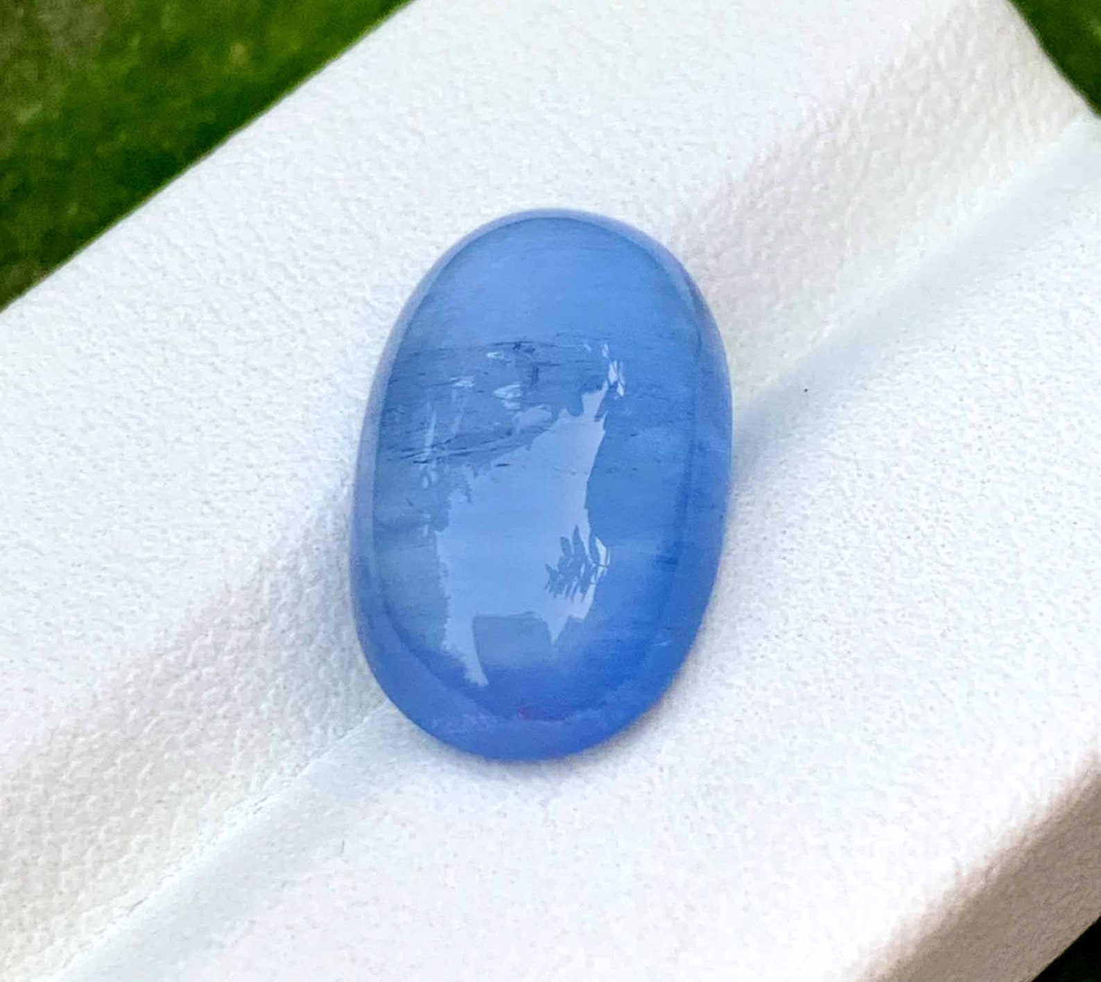 Cat's Eye Natural Aquamarine Cabochon Gemstone Deep Blue Etsy