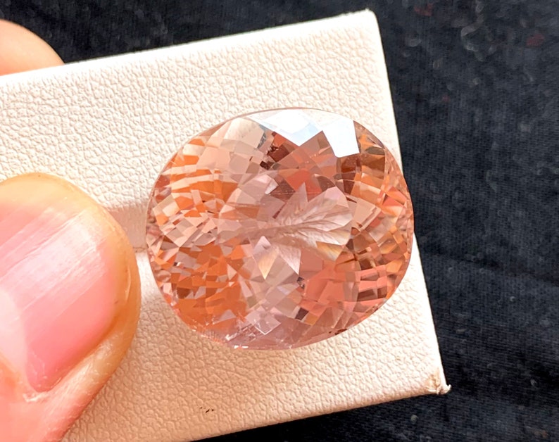 Natural Peach Color Kunzite Gemstone from Afghanistan ~ 35.55 Carats