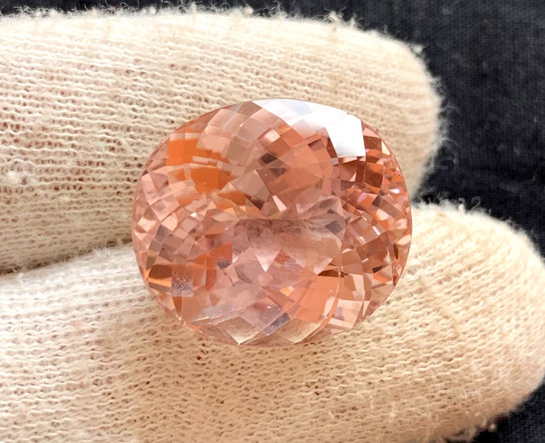 Natural Peach Color Kunzite Gemstone from Afghanistan ~ 35.55 Carats