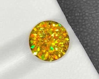 3.48 カラット ルース スフェーン 宝石 - オーバル/ラウンド イエロー