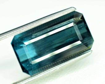 Indicolite Tourmaline Loose Gemstone - 9.40 carats - 18*10*6.5 mm