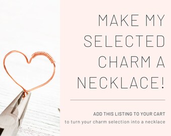 Machen Sie dies zu einer individuellen Halskette! Handgefertigte Halskette aus 925 Sterling Silber, Sterling Silber oder Vermeil Schmuck