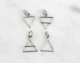 Breloque en forme d'éléments découpés du zodiaque en argent sterling 925, signe de feu, collier personnalisé, breloque astrologique//fournitures BBB//L-NN3187-90S (T14)