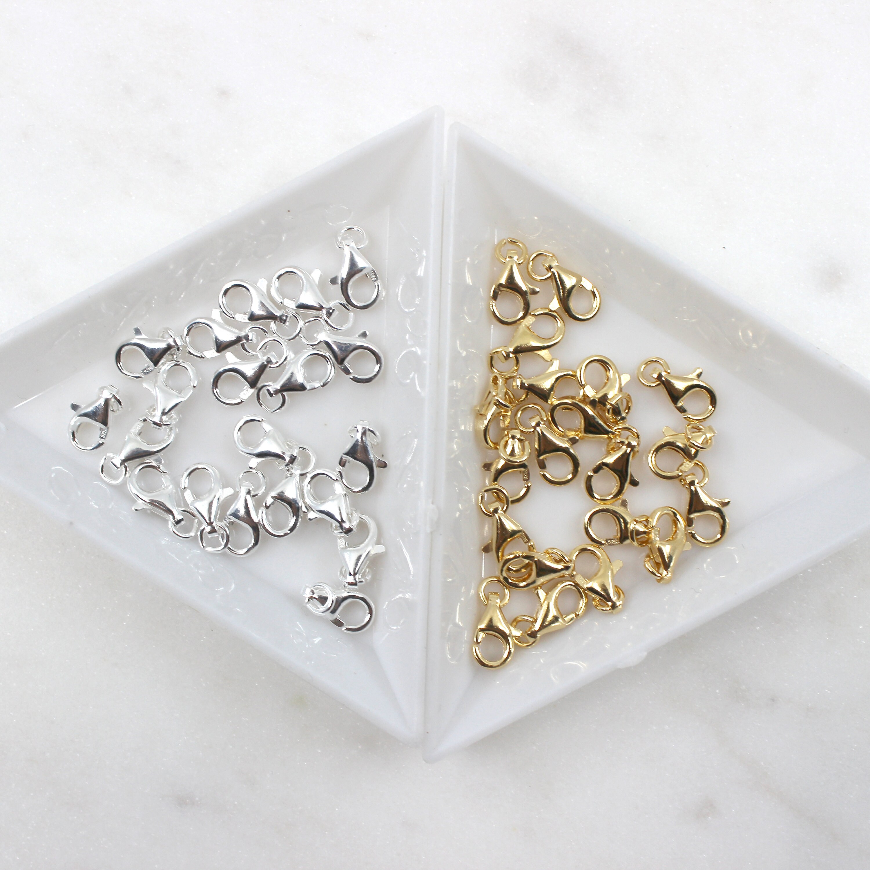 Lobster Clasp Vermeil or Sterling Silver 9mm Gold Clasp Etsy