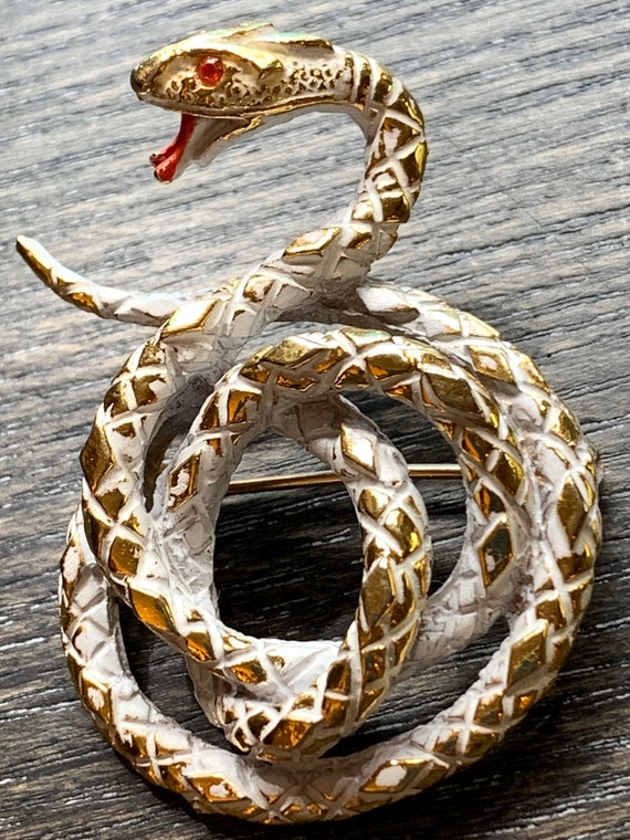 Vintage Mode ART Snake Brooch Pin