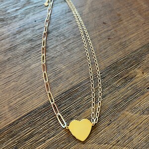 Double Paperclip Heart Connector