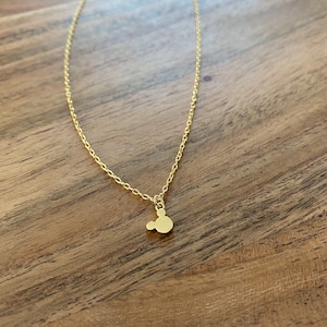 Dainty Mickey Necklace, Mickey Necklace, Dainty Mickey, Mickey Mouse Necklace, Gold Mickey Necklace, Silver Mickey Necklace, Tiny Mickey