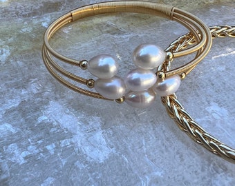Bracciale regolabile multi-perla
