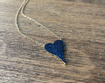 Pave Heart Necklace