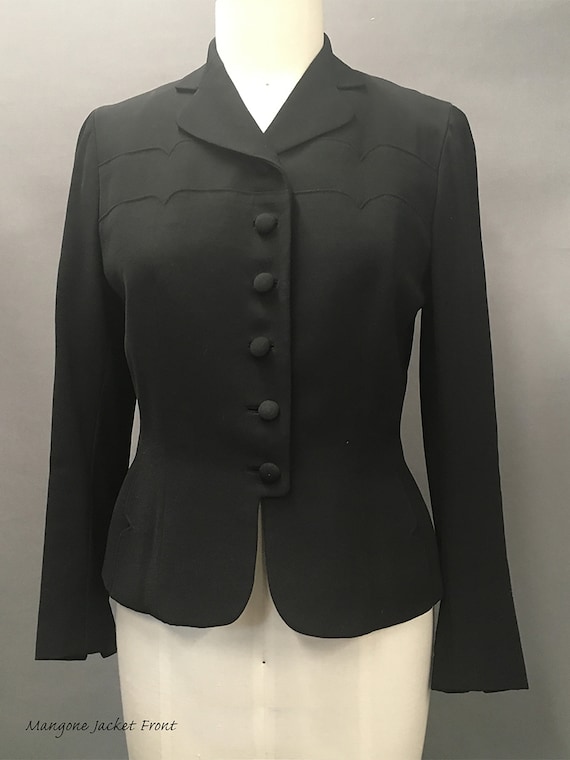 VINTAGE Bonwit Teller MANGONE women's 1940's Suit… - image 1