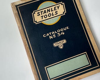 Catálogo antiguo de herramientas Stanley, n.º 34, con derechos de autor de 1925.