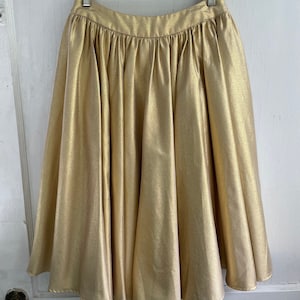 80s Gold Skirt Etsy
