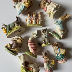 Sold Separately Assorted Vintage 80s / 90s Beatrix Potter English Royal Albert & Beswick Porcelain Collectible Figurines