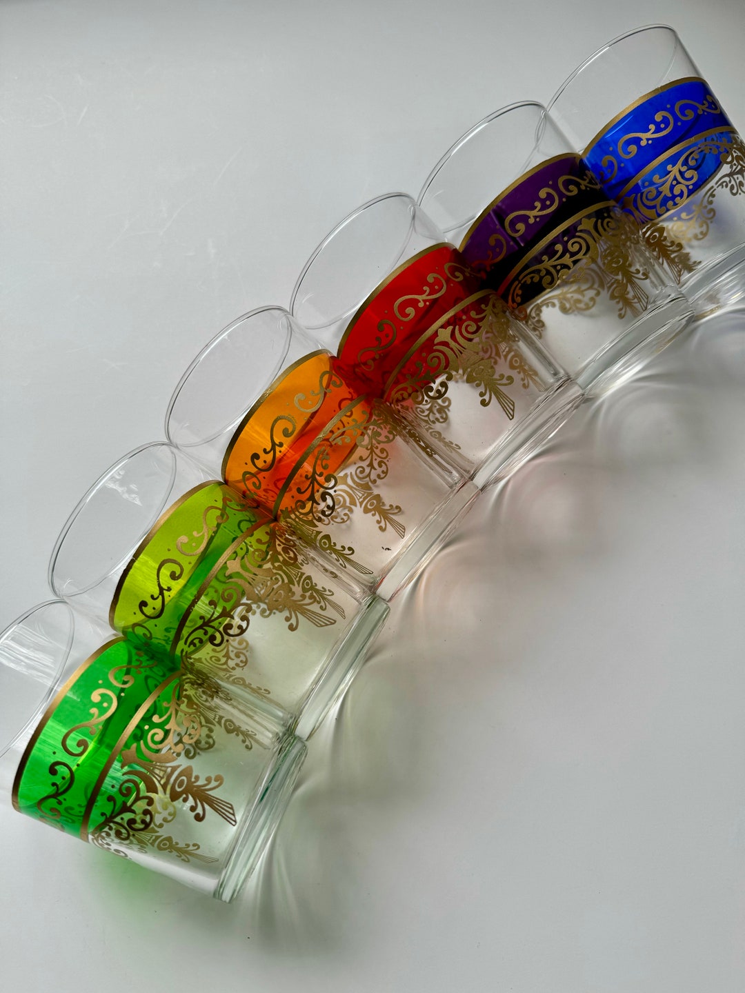 Set of 6 Mid Century ARC Moroccan Tea Glasses - Etsy