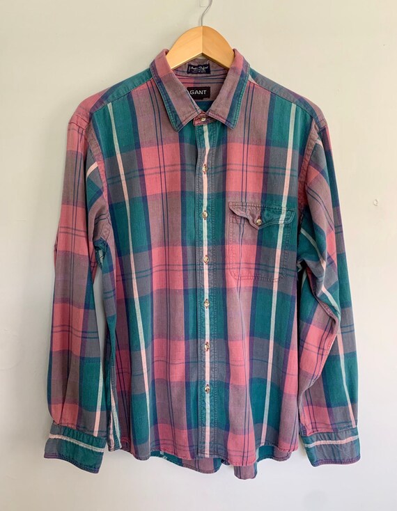 Vintage 90s Gant Muted Pink / Green / Ivory /Blue