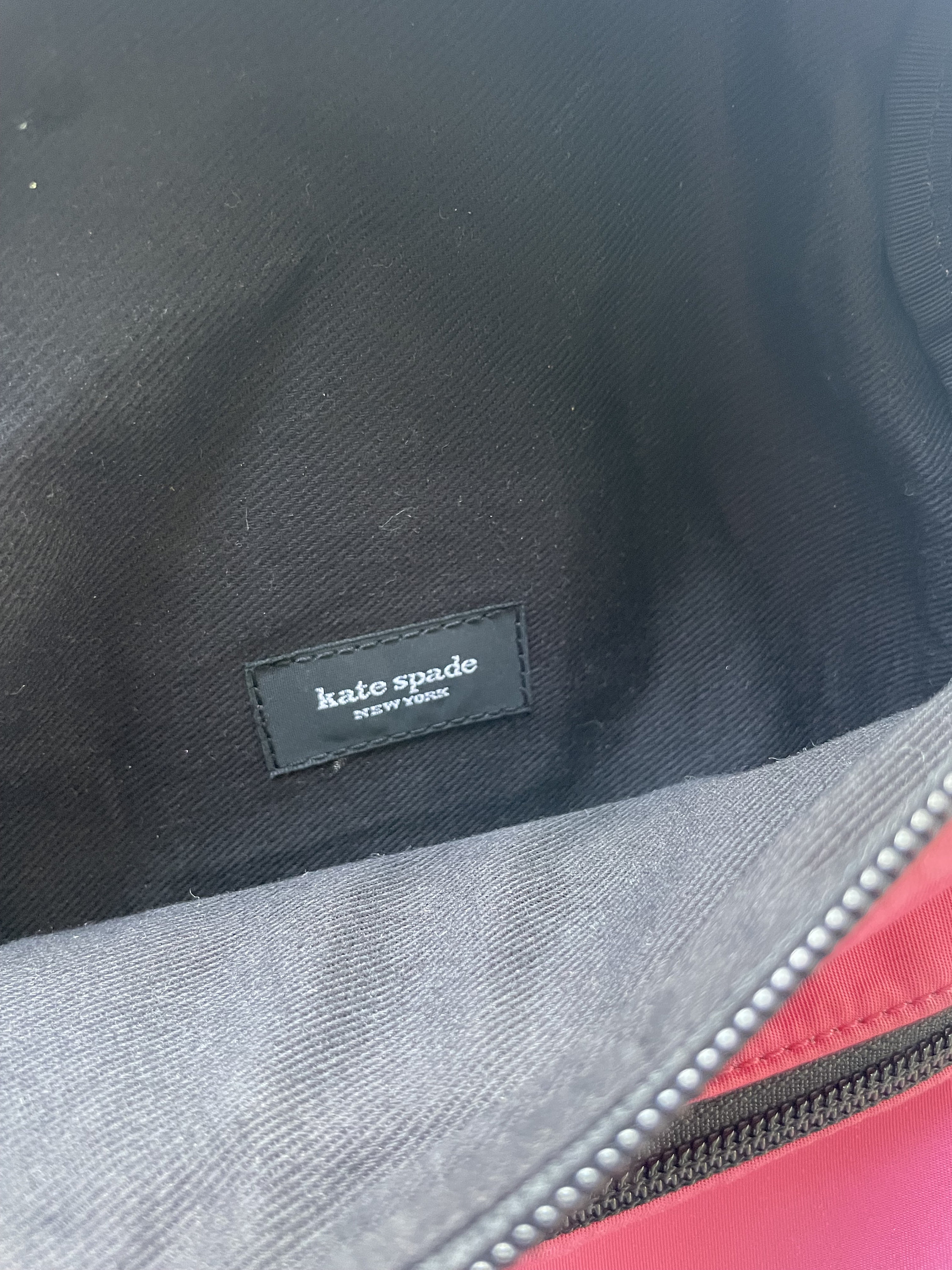 Vintage Early 2000s Kate Spade Pink & Black Nylon Backpack Vintage Early 2000s Kate Spade Pink & Black Nylon Backpack