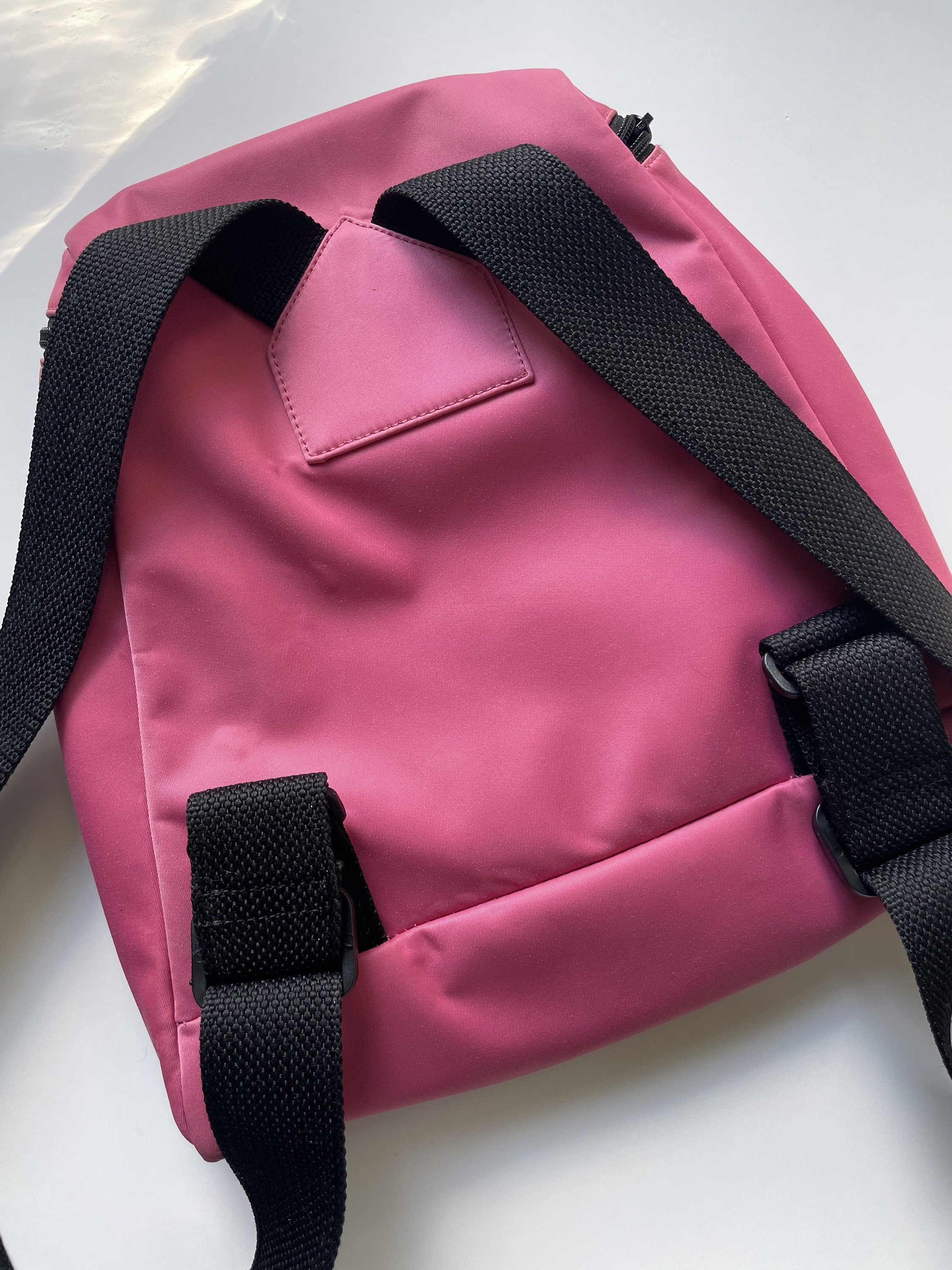 Vintage Early 2000s Kate Spade Pink & Black Nylon Backpack 