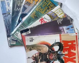 Vintage 1980 Heavy Metal ‘The Adult Illustrated Fantasy’ Magazines