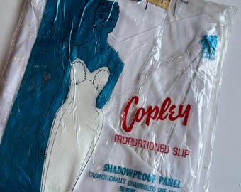 Vintage 1950s / 1960s Copley White Proportioned Shadowproof Panel Slip in Packaging
