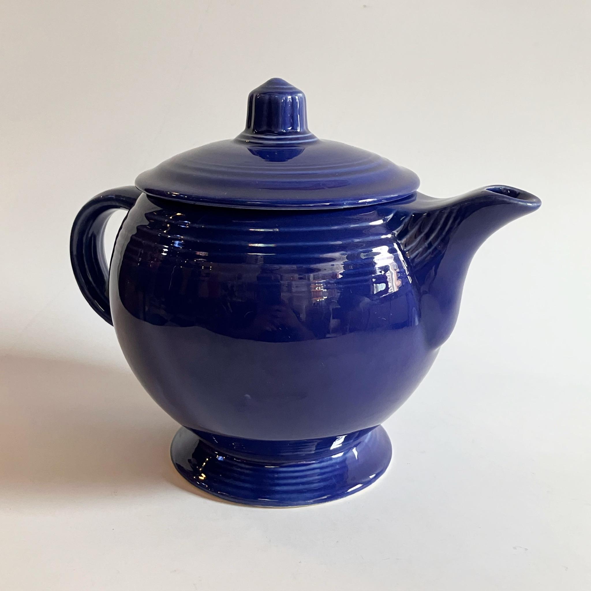 Vintage Mid Century Homer Laughlin Fiesta Ware Ceramic Teapot 